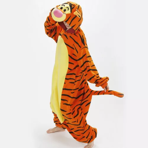 Mens Ladies Fleece Pyjama Pajamas Kigurumi Onsies Adults Animal Costume UK - Picture 39 of 68
