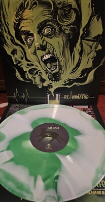 Re-Animator Soundtrack LP 2013 Waxwork Records Lovecraft White Green Swirl Vinyl