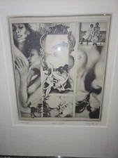 Fridays Children Signed and framed Etching by Peter Milton