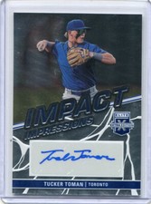 2023 Elite Extra Edition Impact Impressions Autographs Tucker Toman Auto