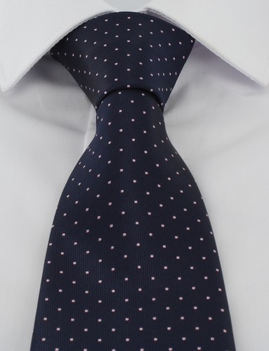 Michelsons of London Mini Spot Extra Long Tie - Picture 4 of 18