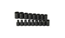 Sk Tools 4036 - 17 Piece Metric 12 Drive Impact Socket Set 6 Point