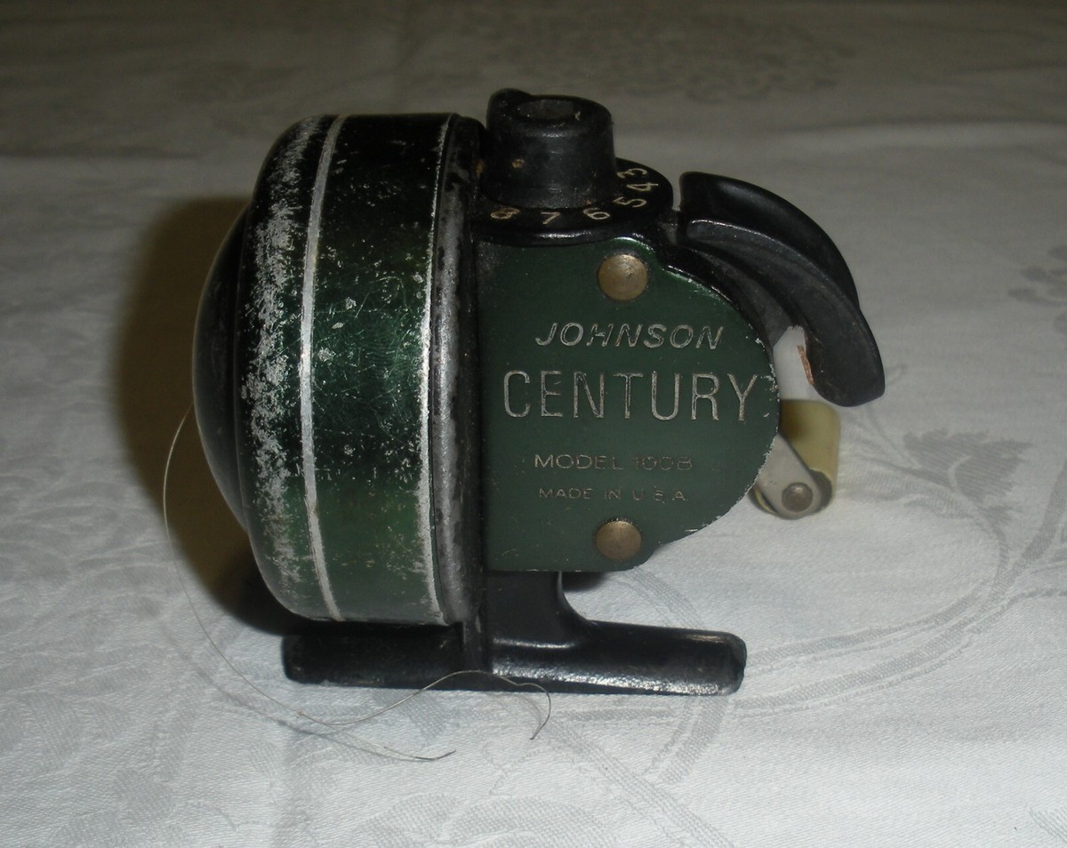 Vintage Johnson Century Model 100B Fishing Reel VG Working