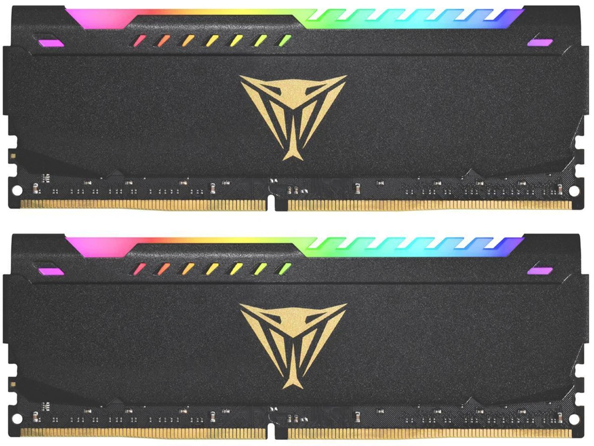 Patriot Viper Steel RGB 64GB (2 x 32GB) DDR4 3600 (PC4 28800) Intel XMP 2.0 Des