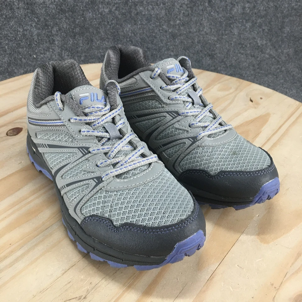 Fila Shoes Womens 9 Northampton Hiking Sneakers Gray Mesh Lace Up Low Comfort - Изображение 3 из 4