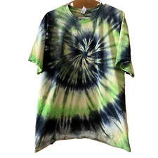 Enchanted Forest   Spiral Tie-Dye Cotton T-Shirt