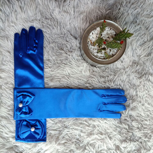 Stretch Satin Extra Long Gloves Wrist Elbow Opera Evening Party Fancy Costume - Picture 28 of 34