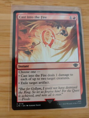 MTG Cast into the Fire 0118 Herr der Ringe M/NM Kostenlos UK P&P