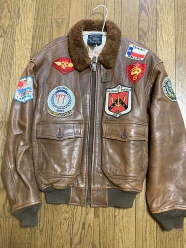 AVIREX Type G-1 Flight Leather Jacket Size S Made… - image 1