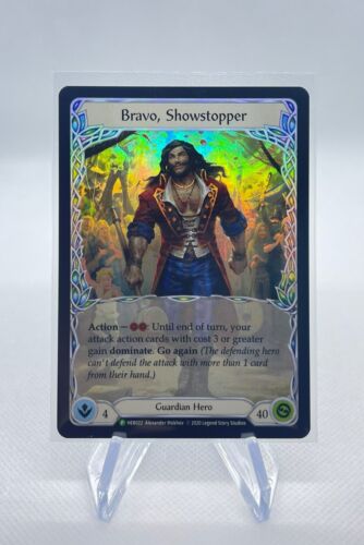 Flesh and Blood TCG WTR HER022 Bravo, Showstopper Rainbow Foil Promo - Picture 1 of 1