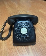 Vintage GTE Automatic Electric Rotary Black Desk Phone 80E Display/Parts/Prop