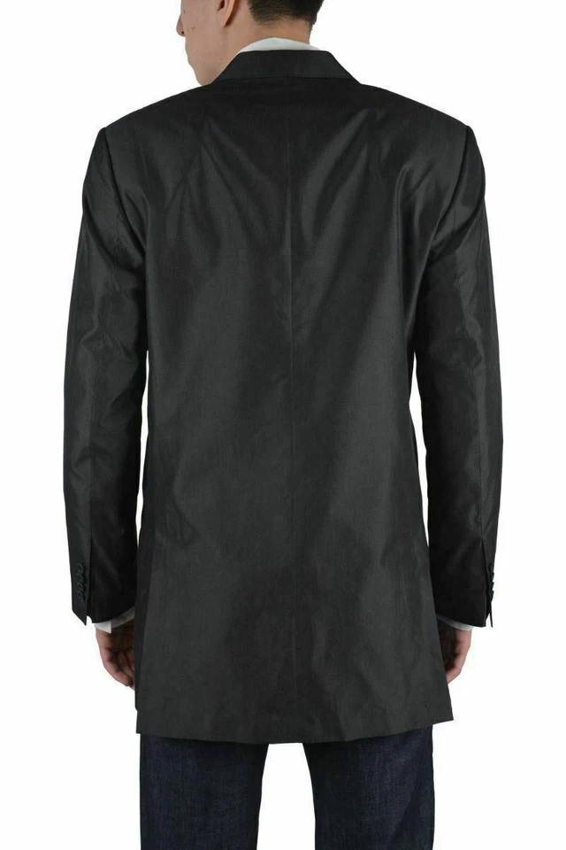 Dolce & Gabbana мужской серый шелковый двубортный блейзер размер США 38 IT 48 - Изображение 2 из 3