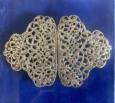 Large Victorian Solid Silver Hallmarked Nurses Buckle, 1897