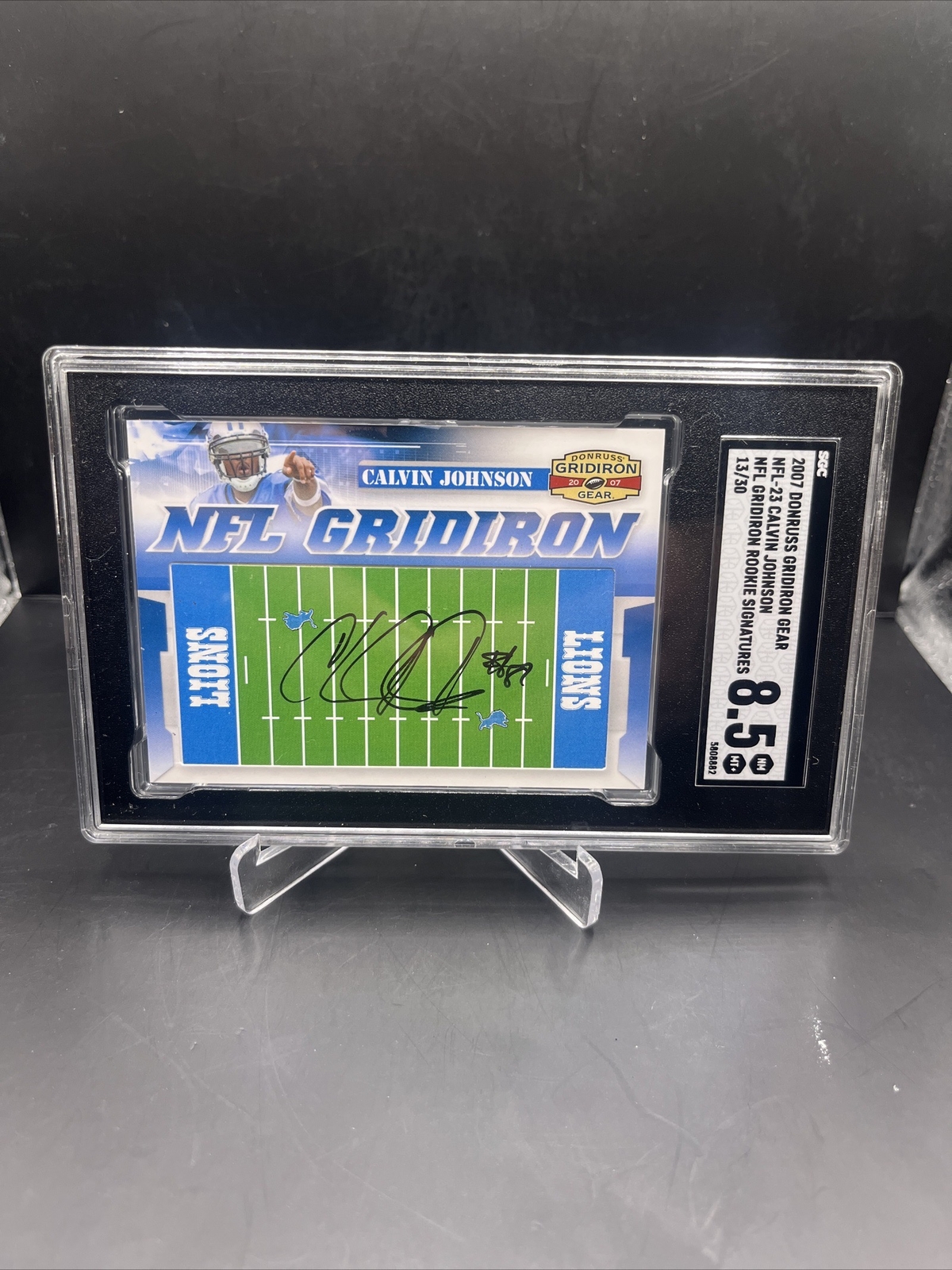 Calvin Johnson Donruss Gridiron Gear NFL Gridiron Rookie Signature #23 Base