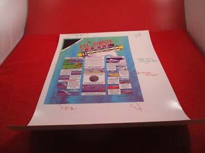 Electronic Gaming Monthly Magazine Prototype Sheet California Games II SNES