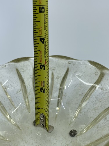 VTG MCM Murano Large Seashell 1950’s Mid Century Modern Venetian Mercury Italy - Picture 19 of 24