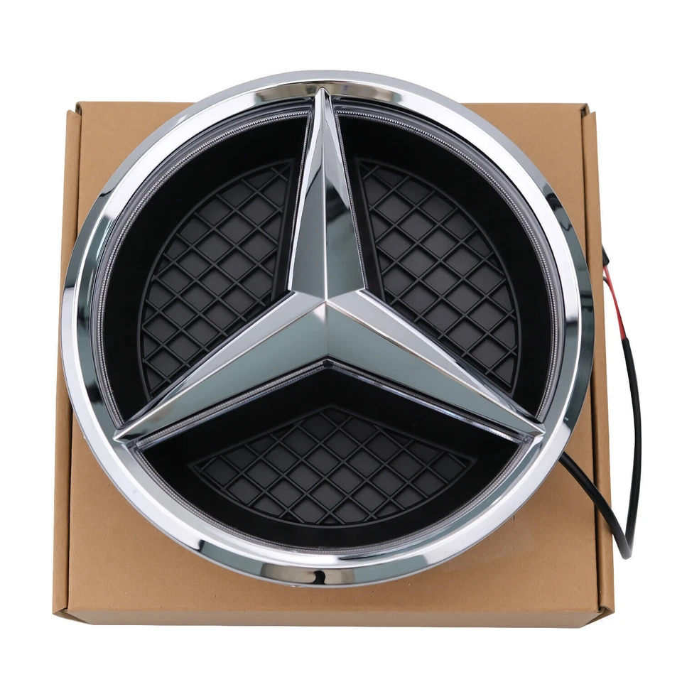 Front Grille LED Emblem Star Light Badge For Mercedes Benz 2016-2019 GLC GLE GLS Foto 3 de 4
