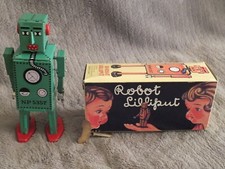 Lilliput Collectors Series walking Robot GREEN MS397 w/ Key Orig. Box