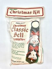 NEW Vintage FIBRE CRAFT Macrame Kit Christmas Classic Bells Wall Hanging 21  