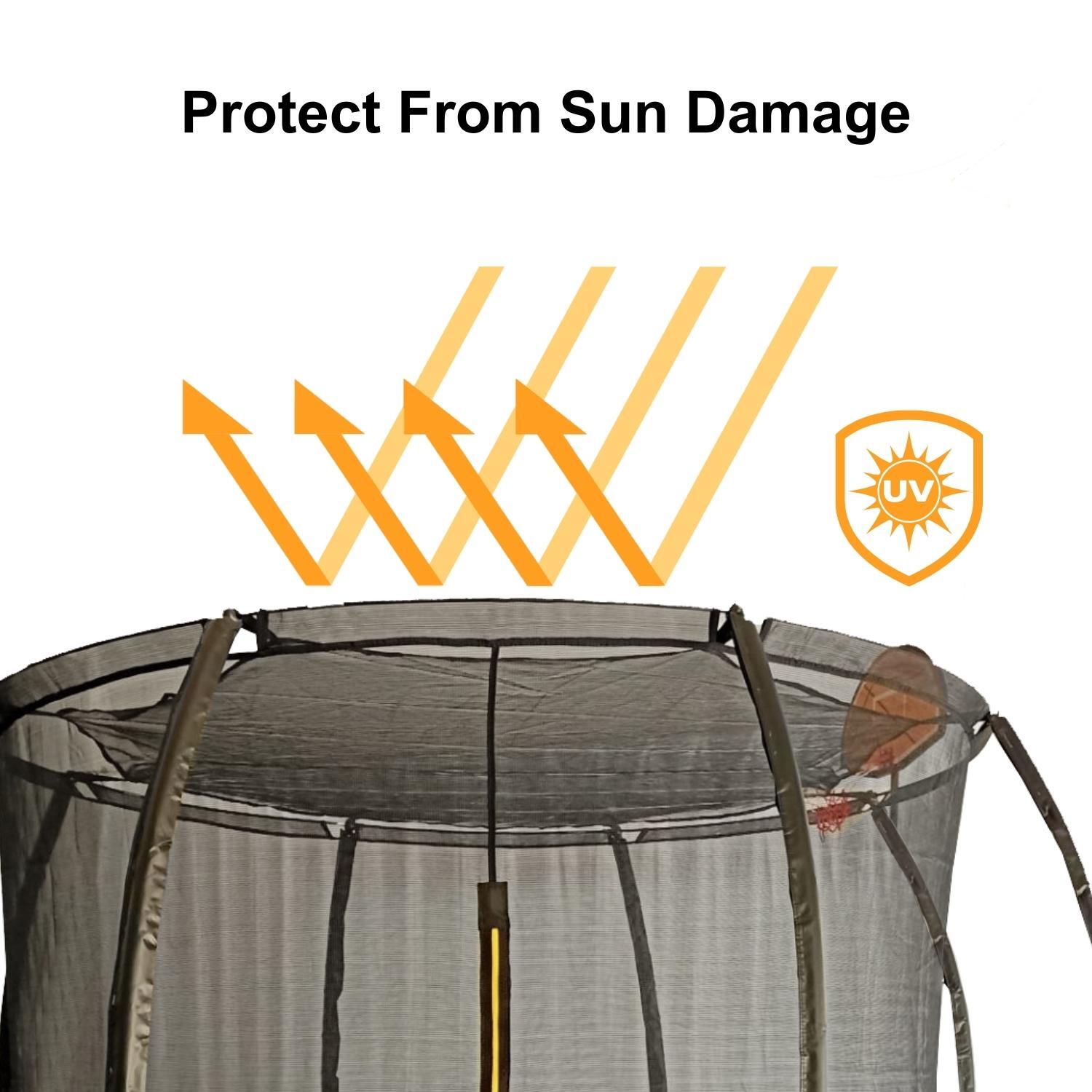Verpeak Trampoline Outdoor Removable Roof Sun Protection Shade Cover