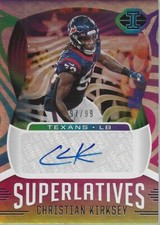 2021 Panini Illusions Superlatives Autographs #46 Christian Kirksey Auto /99