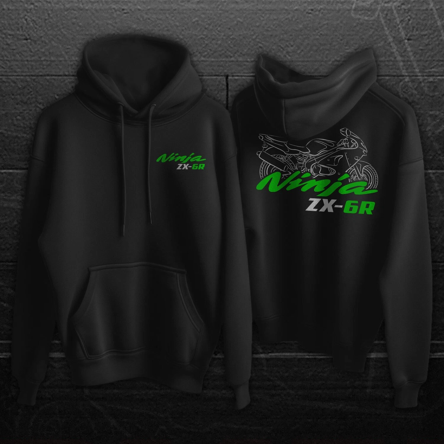 Kawaasakii Ninja ZX-6R 1995-2025 - Motorcycle Hoodie Pullover for Riders