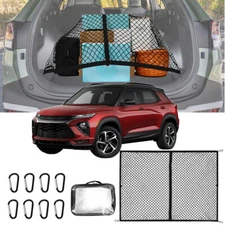 Pickup Rear Truck Storage Cargo Mesh Net & Carabiner For Chevrolet Trailblazer