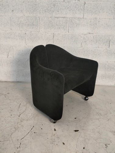 Set of 4 wheeled chairs PS142 mod. By Eugenio Gerli for Tecno 70's, Italy - Picture 7 of 12