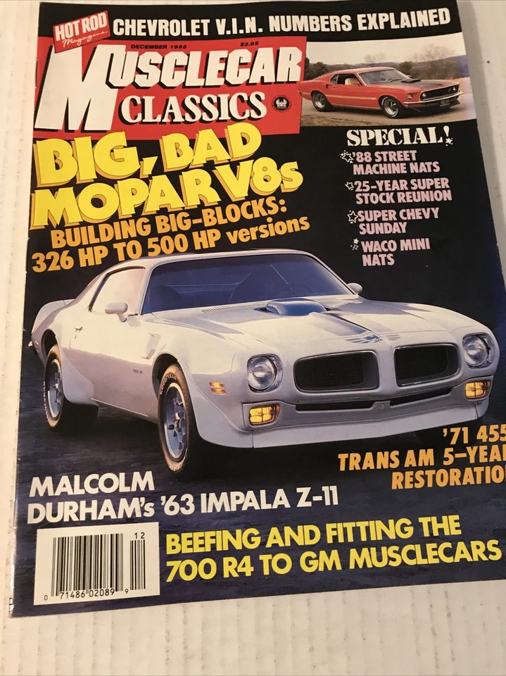 Muscle car Classics (2 issue lot) feb 88 dec 88. 2 - Image 4 of 4