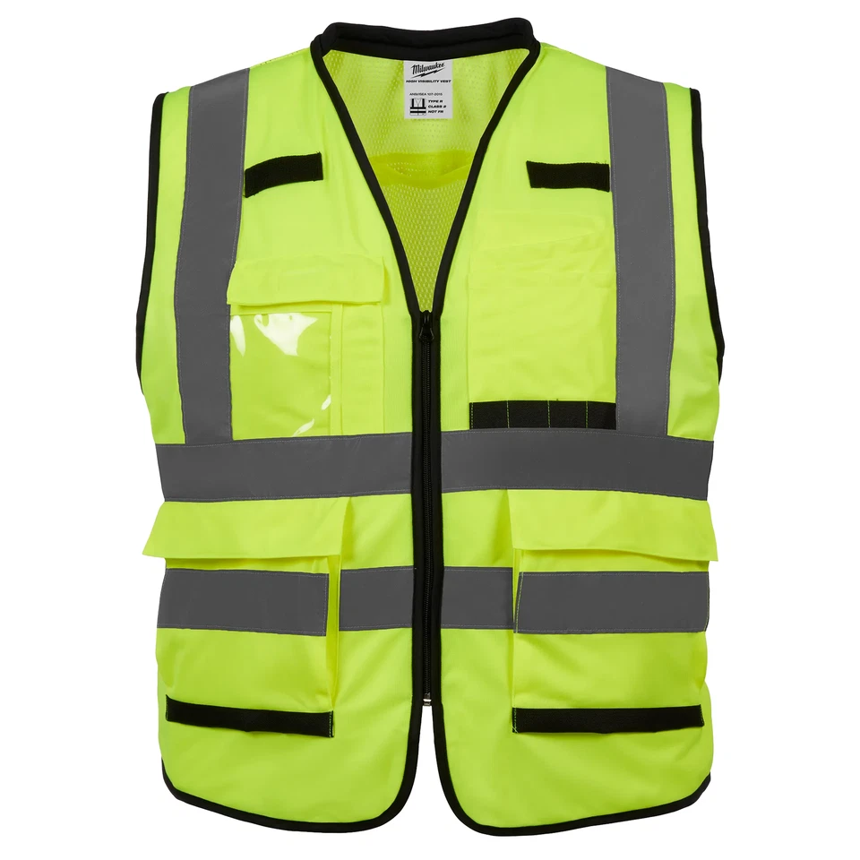FREEDOM TOOLS LLC Milwaukee 48-73-5042 High Visibility Yellow Performance Safety Vest - L/XL