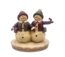 Blossom Bucket Suzi Skoglund Christmas Snowman A True Friend Is Greatest Gift 