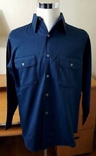 Vtg 70s Big Yank Union Made USA Button Down Work Mates Shirt Mens Small 15 x 32