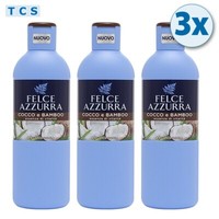 3X Felce Azzurra Bagnodoccia Cocco E Bamboo Badeschaum Kokosnuss, 3X 650Ml