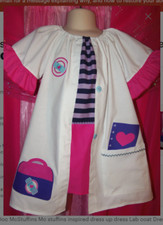 Doc Mcstuffins Lab Coat Halloween Dress  Sz 2t,3t,4t or 5t Pick your size