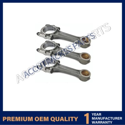 3PCS Connecting Rod for Kubota D902 Engine B1550E B6200D B1550D B4200D B6200E