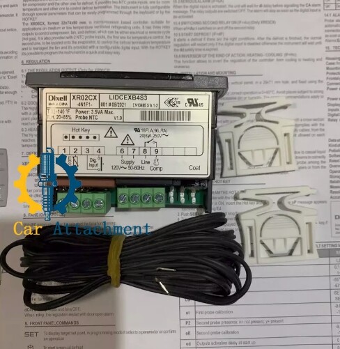 VORGENS Temperature Controller For Dixell XR02CX-4N1F1 - Digital Thermostat With Probe For Fridges, Freezers, Heating (110V, Off Cycle Defrost) - View #12