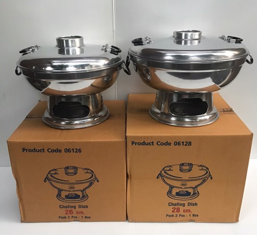 Thai Traditional Hot Pot with Chimney Chafing Dish Aluminum Crocodile Brand - Picture 2 of 94