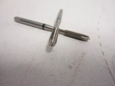 6-40 UNF HSSE 2B Vanadium Green Band Carbon Steel Chamfer Plug Tap - Lot of 2 