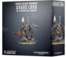 Warhammer 40k Chaos Space Marines Chaos Lord in Terminator Armour Plastic Sorce