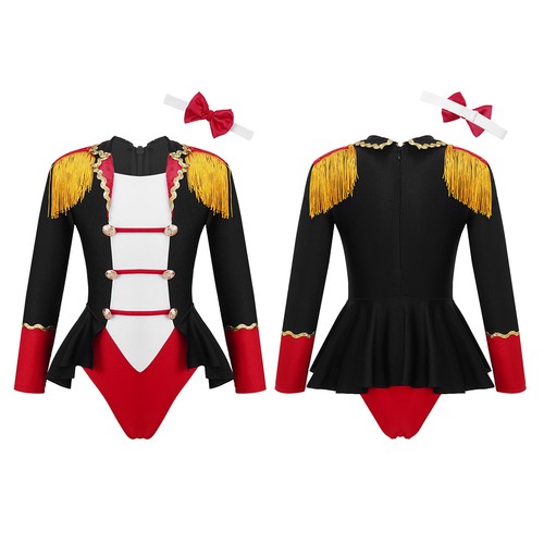 Girls Bodysuit Circus Rompers Modern Leotard Photography Jumpsuit Sequin Fancy - Picture 30 of 48