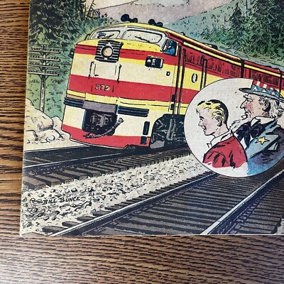 Rails Across America Vintage Railroad Train Comic Book History