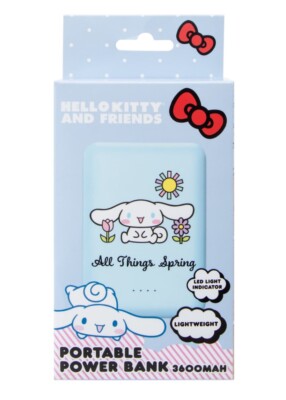 Sanrio Hello Kitty Cinnamoroll Portable 3600 MAH Power Bank