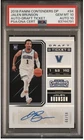 2018 Jalen Brunson Panini Contenders Draft Picks Auto /99 PSA 10 & Auto 10 POP 1