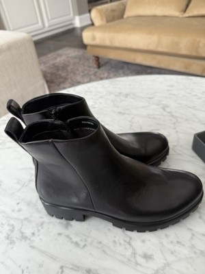 Women s Ecco Modtray Chelsea Boots in Black Leather Size 38 or US 7-7.5