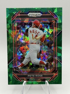 2023 Panini Prizm - Pete Rose #33 Green Ice Prizm