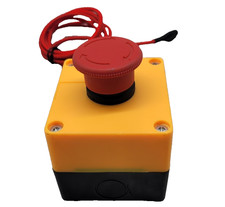 Baomain Red Sign Emergency Stop Switch Push Button Weatherproof Push Button