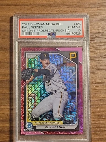 2024 Bowman Mega Box Paul Skenes Fuchsia /299 PSA 10