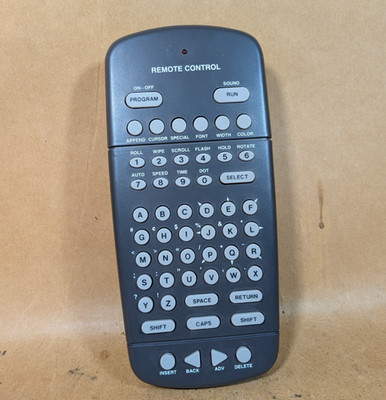 Adaptive Micro Systems 10721112CLF LED Sign Remote Control Keyboard