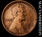 1910-S Lincoln Wheat Cent - Scarce  Very Fine+ / Extra Fine  Semi-key  #L4460