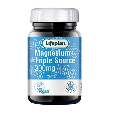 MAGNESIUM TRIPLE SOURCE LIFEPLAN 200 mg, 60 Tabletten